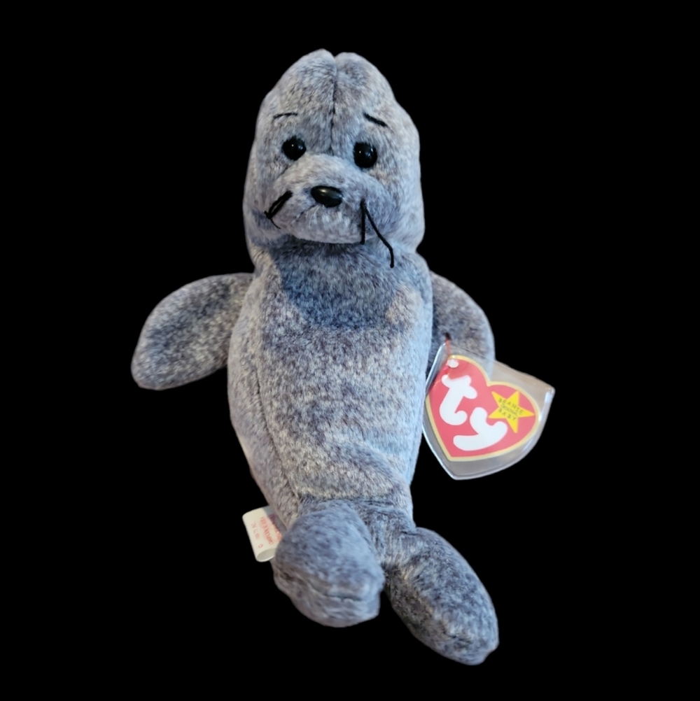 RARE Retired TY Beanie Baby "Slippery" the Seal 🦭 🦭 🦭